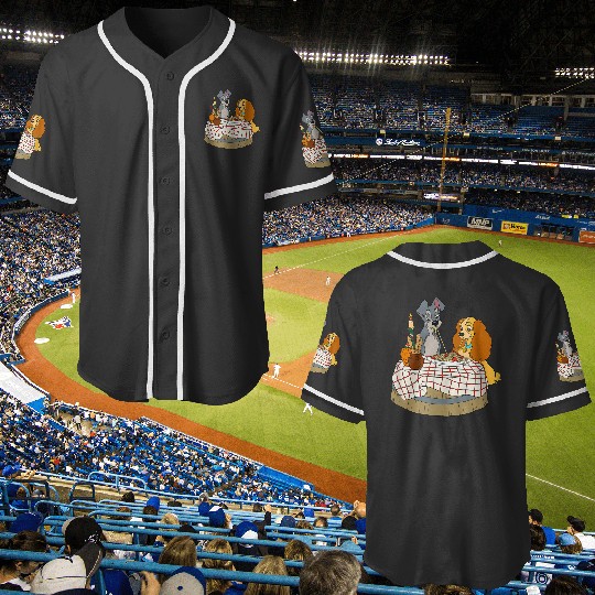 Disneyss Lady And Tramp Bella Notte Spaghetti Baseball Jerseys