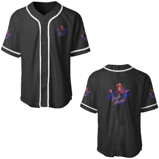 Disney Villains Evil Queen Rock Portrait 1918 Baseball Jerseys
