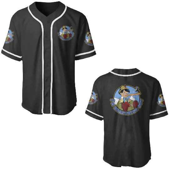 Disneyss Pinocchio Jiminy Cricket Branching Out Baseball Jerseys