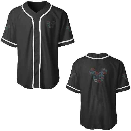 Disney Mickey Mouse Fireworks Americana Baseball Jerseys