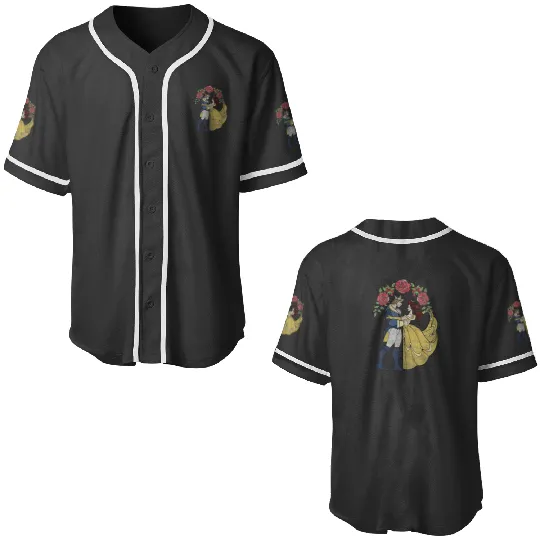 Disney Beauty And The Beast Belle Beast Stained Baseball Jerseys