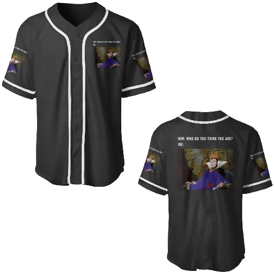 Disneyss Sleeping Beauty Maleficent Evil Queen Meme Baseball Jerseys
