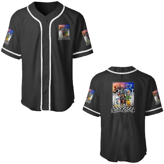 Disneyss Kingdom Hearts Throne Baseball Jerseys