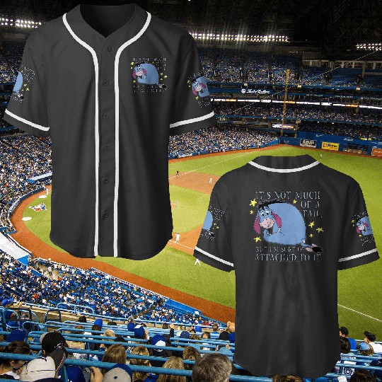 Disneyss Winnie The Pooh Eeyore Not Much Of A Tail V2 Baseball Jerseys