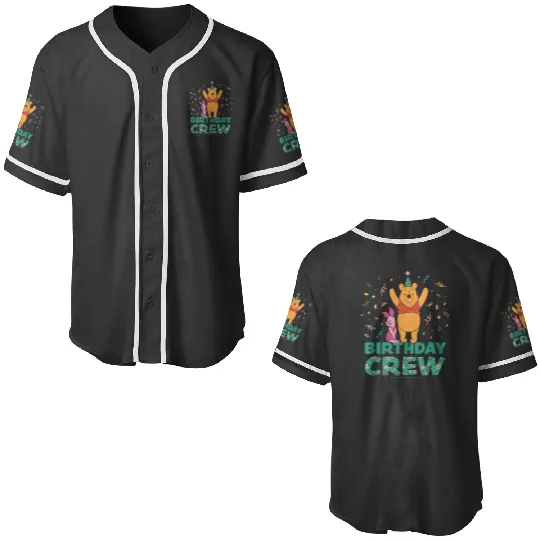 Disneyss Winnie The Pooh Piglet Birthday Crew Party Matching Baseball Jerseys
