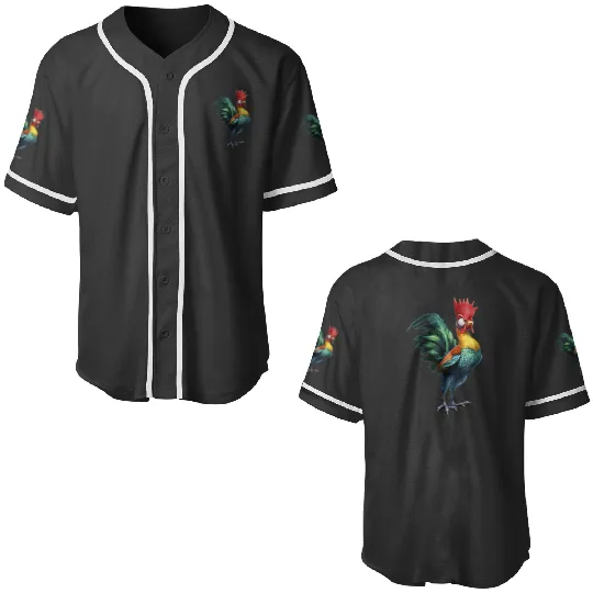 Disneyss Moana Hei Hei Left Chest Portrait Baseball Jerseys