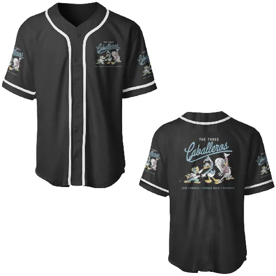 Disneyss The Three Caballeros Retro Donald Duck Baseball Jerseys