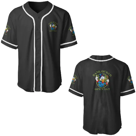 Disney DuckTales Bank of Dad Baseball Jerseys
