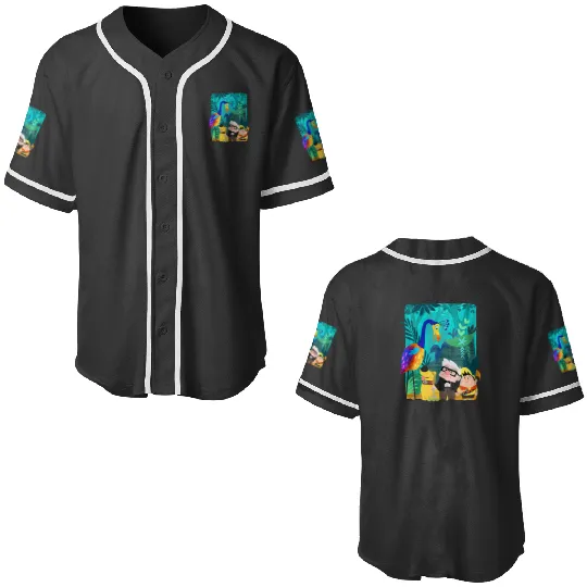 Disney and Pixars Up Carl Russell Dug Kevin Paradise Falls Baseball Jerseys