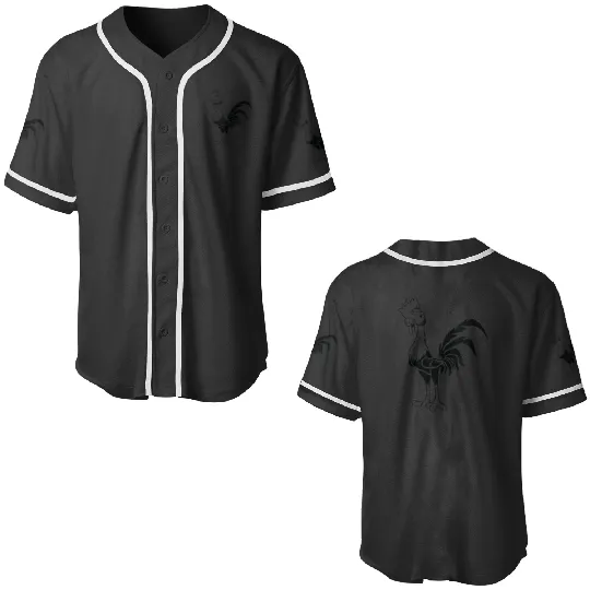 Disneyss Moana Hei Hei Outline Left Chest Baseball Jerseys