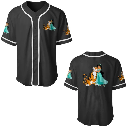 Disneyss Aladdin Princess Jasmine And Rajah Friends Baseball Jerseys