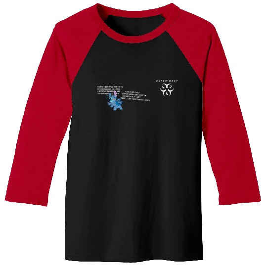 Disney Lilo Stitch Experiment 626 Description Text Logo Baseball Tees