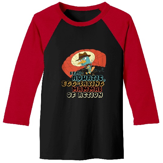 Disneys Phineas And Ferb Semi-aquatic Egg-laying Mammal Baseball Tees