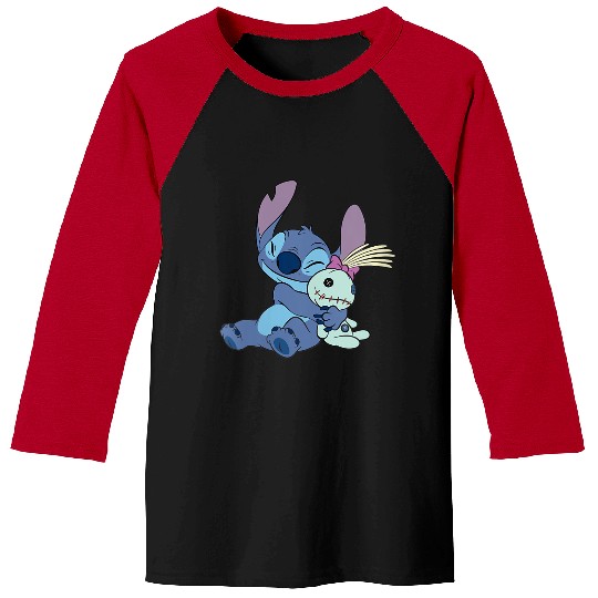 Womens disneys Lilo Stitch Cute Stitch And Scrump Big Hug Portrait  gifts Baseball Tees