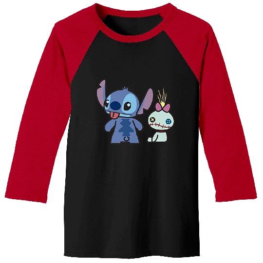 disneys Lilo Stitch Little Stitch Scrump Left Chest Pocket  gifts Baseball Tees