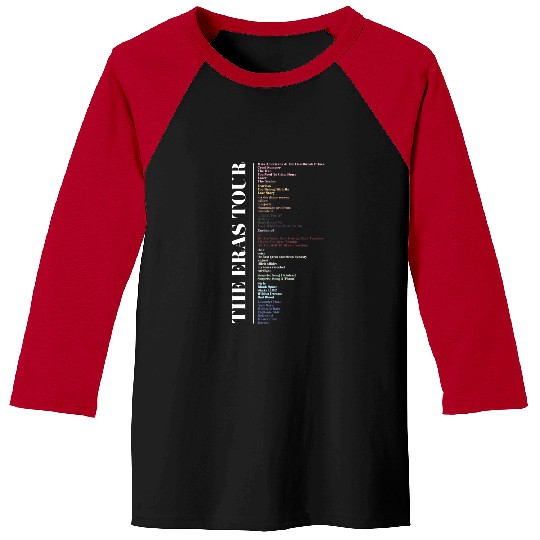 ERAS TOUR Setlist Baseball Tees