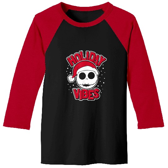 disneys The Nightmare Before Christmas Holiday Vibes Jack Baseball Tees