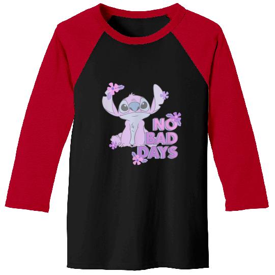 disneys Lilo Stitch No Bad Days Cute Stitch Chest Portrait Baseball Tees