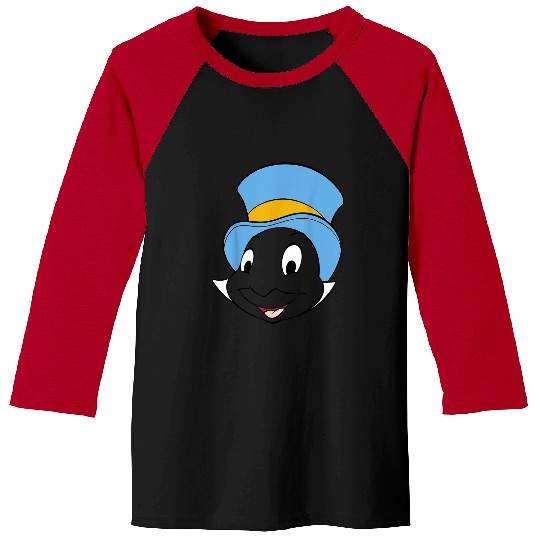 disneys Pinocchio Jiminy Cricket Big Face Baseball Tees