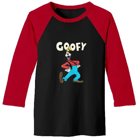 disneys Mickey Classic Goofy Vintage Poster Baseball Tees