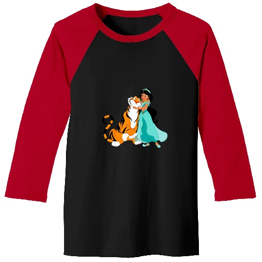 Disney Aladdin Princess Jasmine and Rajah Friends Baseball Tees