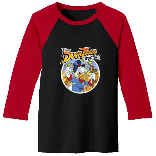 Disneys Ducktales Classic Uncle Scrooge Woo oo Baseball Tees