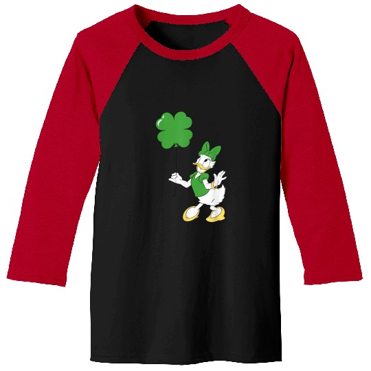 Disneyss Daisy Duck Shamrock Balloon St Patrick's Day Baseball Tees