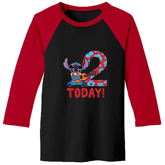 Kids Disney Lilo amp Stitch Tropical Birthday 2 Years Old Today Baseball Tees