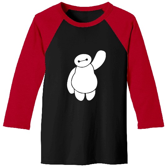 Disney Movie Big Hero 6 Baymax Waving Baseball Tees