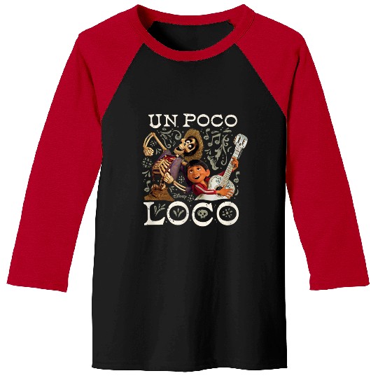 Disney Coco Un Poco Loco Baseball Tees
