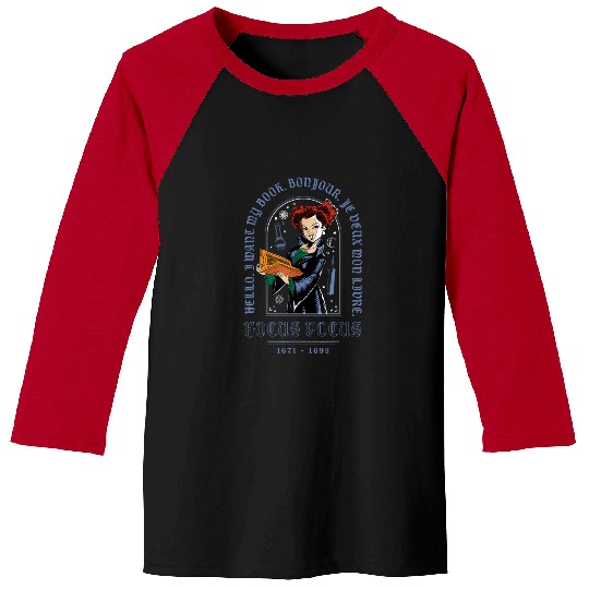 Discover Disney Hocus Pocus Halloween Winifred Sanderson Baseball Tees