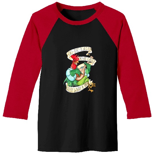 Disney Robin Hood Funny Alan A Dale Rooster OO De Lally Baseball Tees, Magic Kingdom WDW Baseball Tees