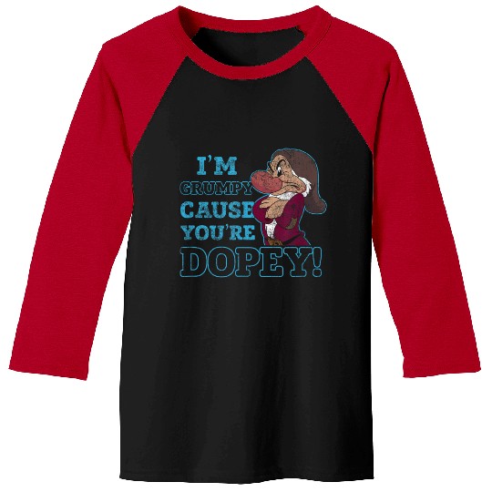Discover Disney Snow White Grumpy Because Youre Dopey Baseball Tees