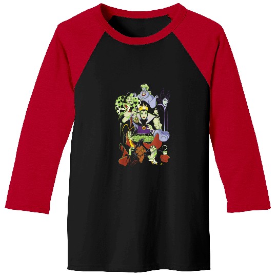 Disney Villains Cauldron Group Shot Baseball Tees