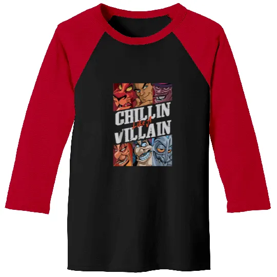 Discover Disney Villains Chillin Like A Villain Group Por Baseball Tees