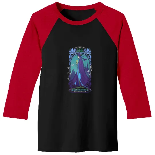 Disney Maleficent The Sorceress Deep Purple Grap Baseball Tees