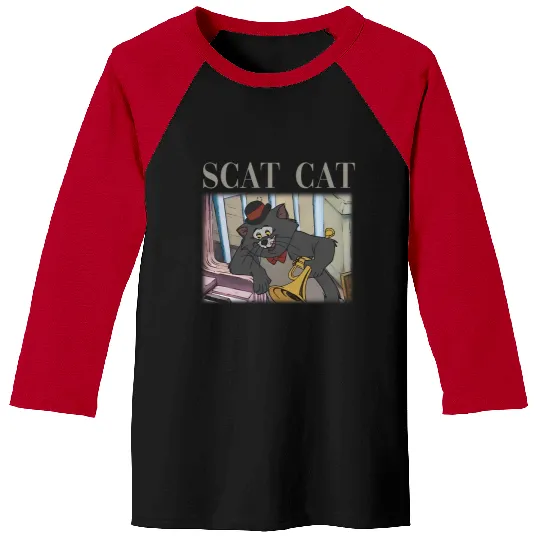 Scat Cat Baseball Tees The Aristocats 1970 Baseball Tees Disney Cats Baseball Tees