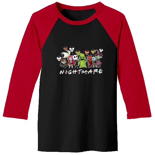 Nightmare Before Christmas Baseball Tees, Disney Halloween  Baseball Tees, Disney Balloon Baseball Tees