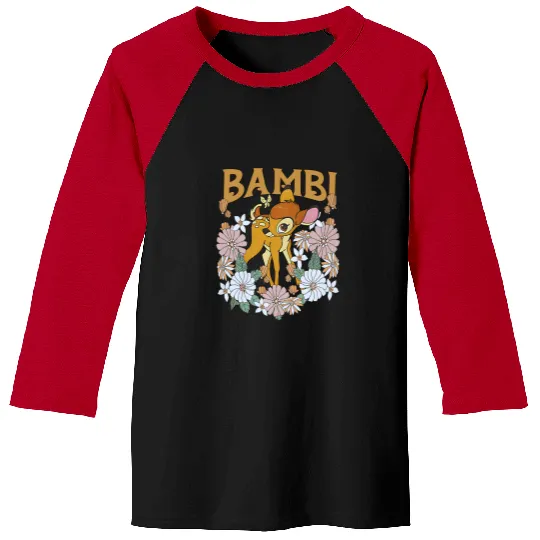 Bambi Tank, Bambi Flower Baseball Tees, Disney Bambi Tank