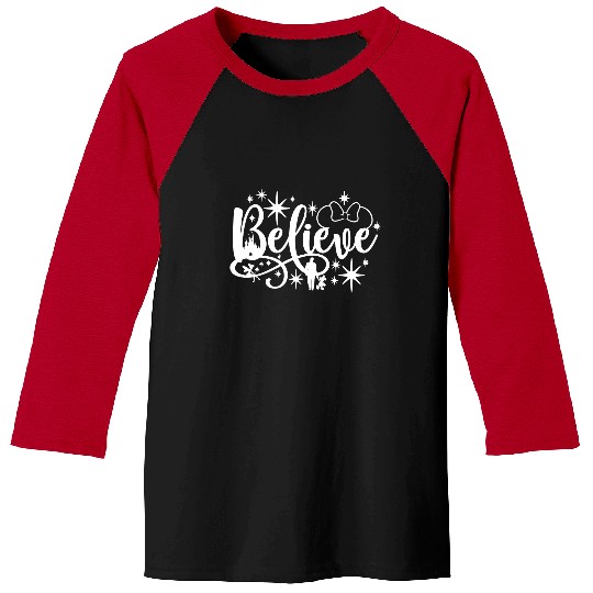 Believe Baseball Tees, Disney Baseball Tees, Minnie mouse, Disney gift, Believe Baseball Tees