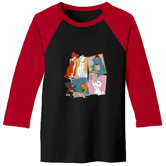 Disney The Aristocats Group Characters Baseball Tees