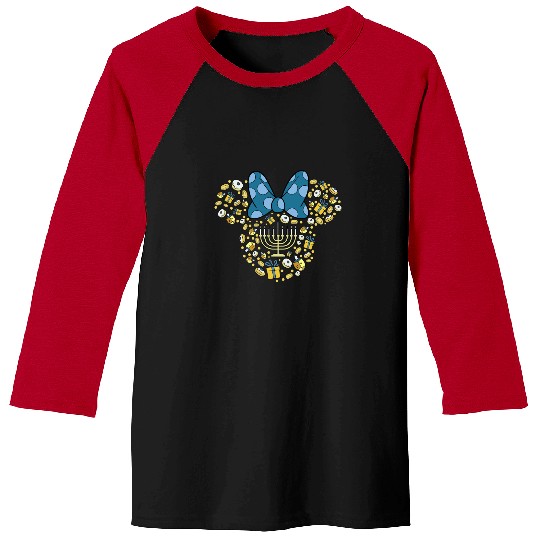 Disney Minnie Mouse Hanukkah Chanukah Baseball Tees,Happy Hanukkah Baseball Tees