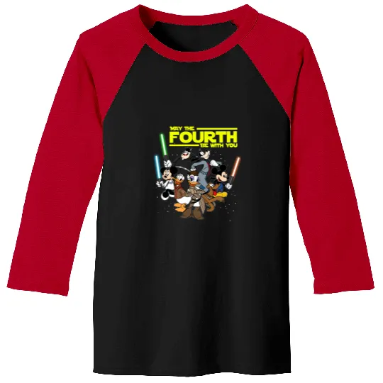 Disney Star wars May the fourth be with you Baseball Tees, Galaxy's Edge Baseball Tees