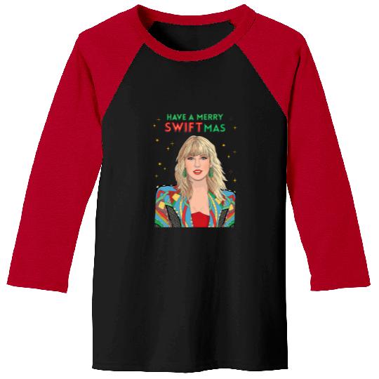 Discover Taylor MERRY SWIFTMAS HOLIDAY Baseball Tees