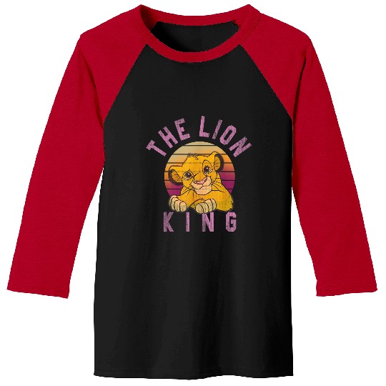 Disney Lion King Sweet Simba Striped Sunset Baseball Tees