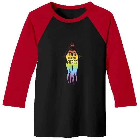 Disney Villains Ursula Rainbow Fabulously Fierce Baseball Tees