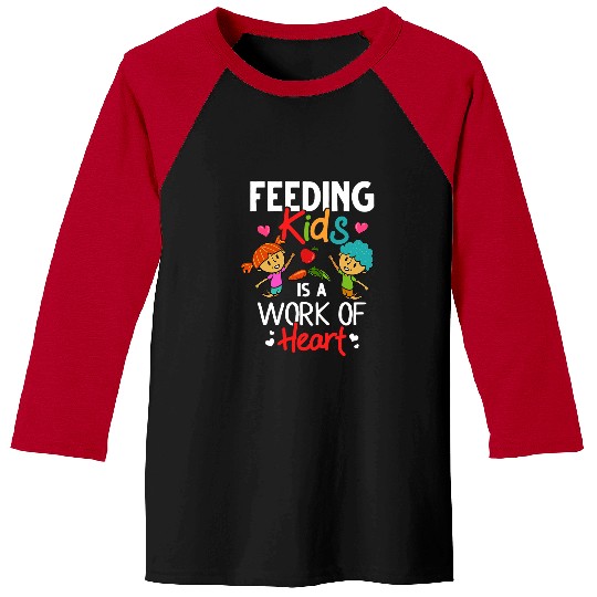 Womens Lunch Lady School Cafeteria Worker Baseball Tees