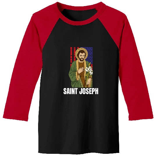 Saint Joseph Catholic Father And Worker 38 Baseball Tees