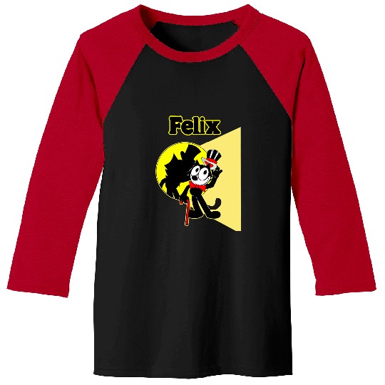 Felix Cartoon onStage in Spotlight Wears Bow Tie Top Hat Baseball Tees