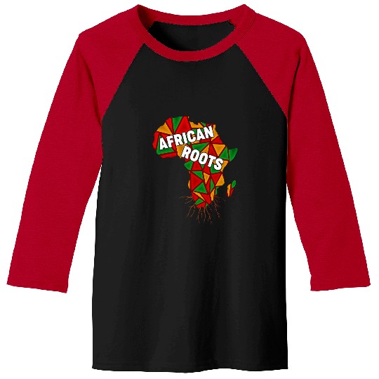Africa Map Names Of African Countries Afro Melanin Men Women Baseball Tees